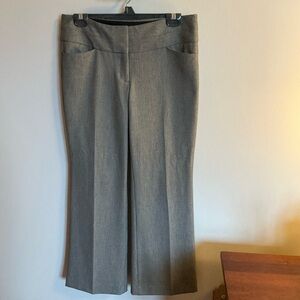 Express Editor Boot Cut Dress Pants Gray Women's, Size 6S